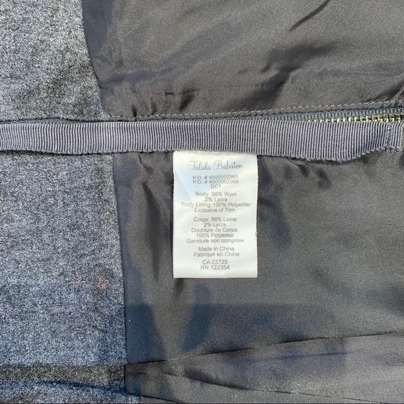 Talula Babaton Women’s Paper Bag Wool Skirt - Picture 8 of 11